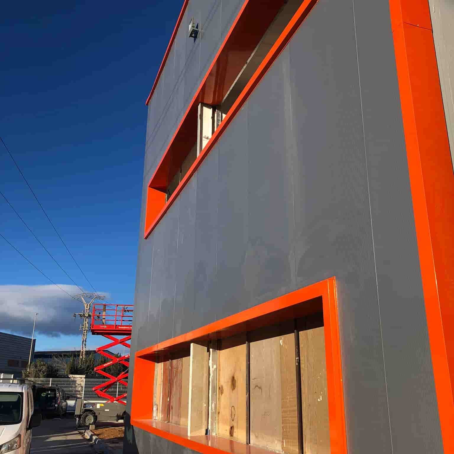 instalación de fachadas